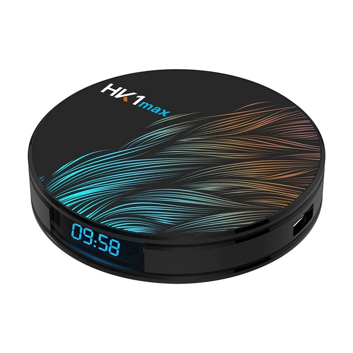 HK1MAX Round Shape Android 9.0 RK3328 Quad Core TV Box Dual Band WiFi Media Player 2+16G - EU Plug - 2