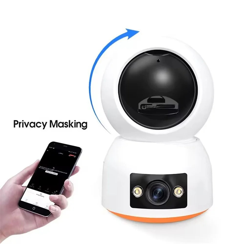 P211A Two-Way Audio Binocular WiFi Surveillance Camera 1MP HD Dual Lens Network Cam - 5