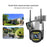 V380 WiFi 6MP Dual Lens Camera Motion Detection Alarm Waterproof Home Outdoor Security Camera - UK Plug - 2