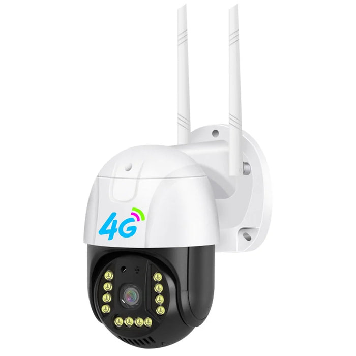 V380-P12-4G 3.0MP Camera Night Vision 4G APP Remote Monitoring Outdoor Home Security IP Camera, No Memory Card - US Plug - 1