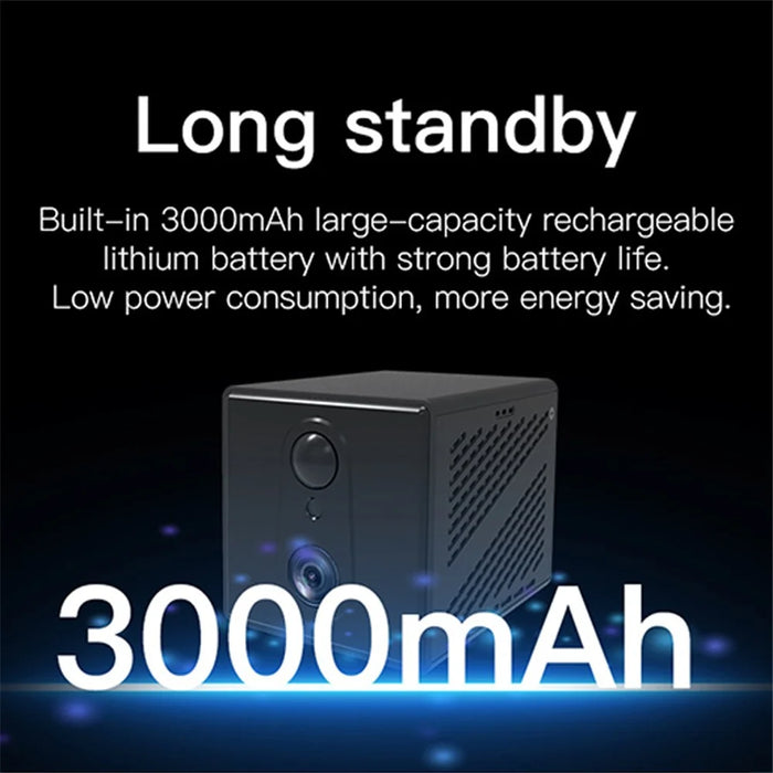 Okam App 3.0MP Wireless Night Vision Camera Home Security Mini Indoor WiFi Camera, No Memory Card - 5