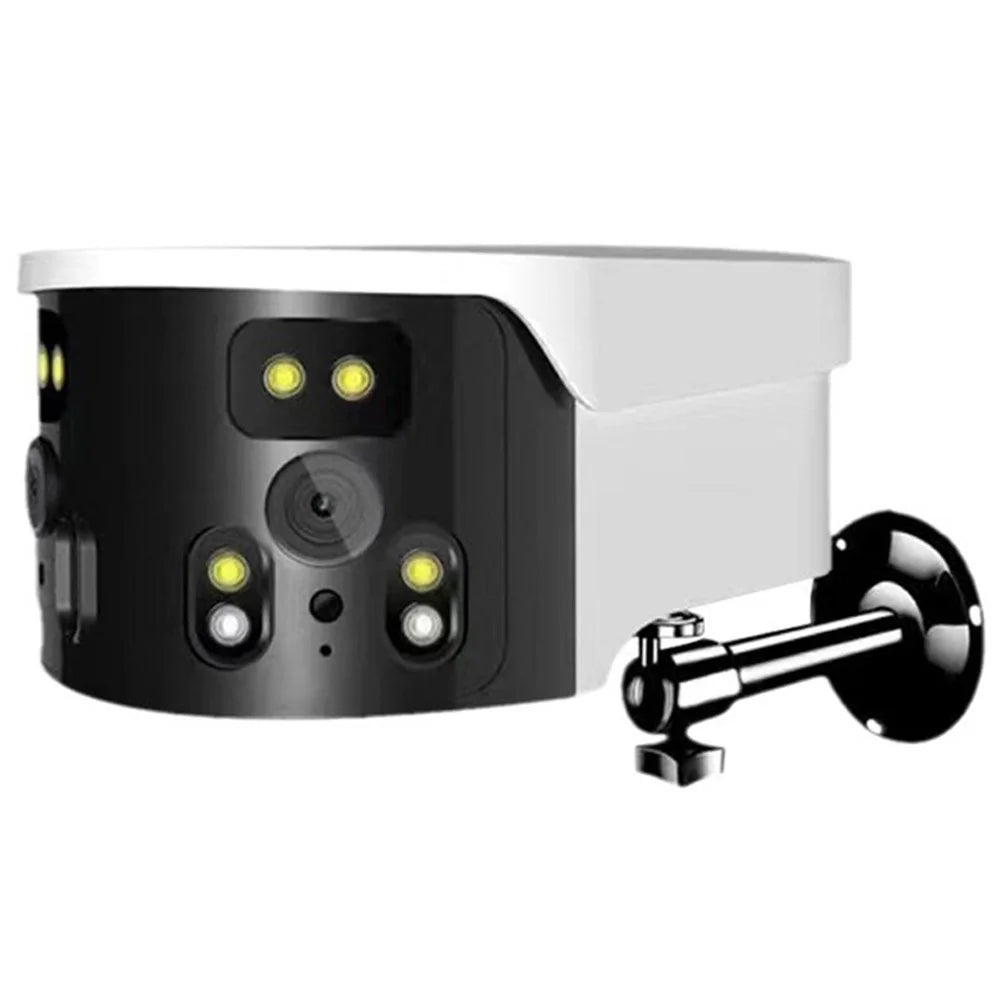WiFi 180-Degree Wide Angle Dual Lens Camera Motion Detection Alarm Home Security Camera, No Memory Card - AU Plug - 1