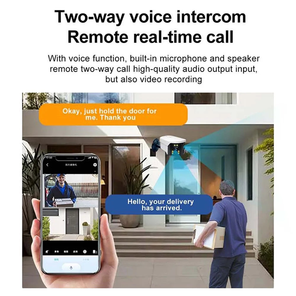 WiFi Home Security Camera 1080P HD Motion Detection Camera Wide Angle Monitor (Without TF Card) - US Plug - 7