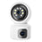 4MP Dual Lens Baby Monitor Ball Camera 4X Digital Zoom Two-Way Audio Night Vision Camera - US Plug - 1