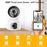4MP Dual Lens Baby Monitor Ball Camera 4X Digital Zoom Two-Way Audio Night Vision Camera - US Plug - 2