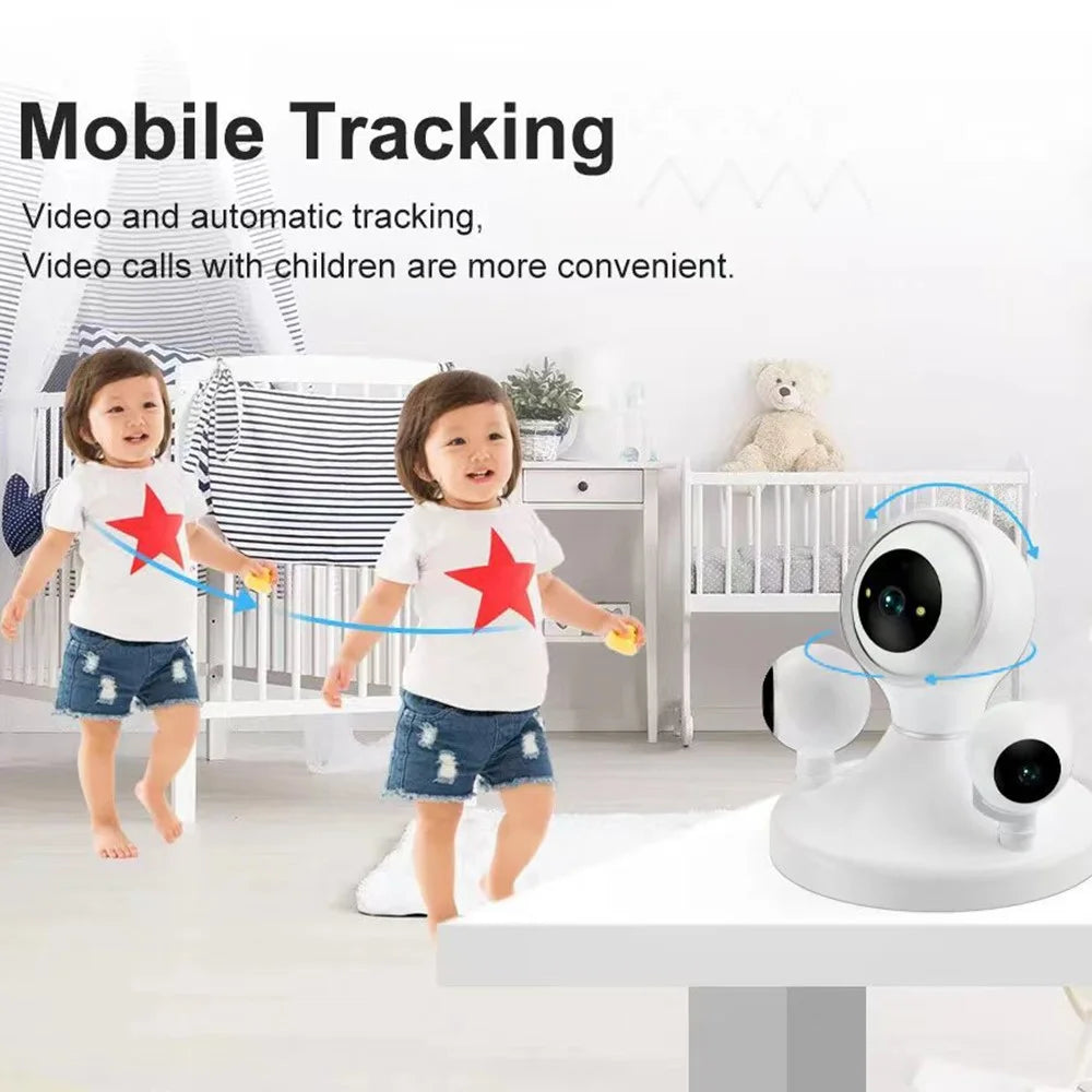 HD WiFi Camera Motion Detection Night Vision 3-Lens Home Security Camera, No Memory Card - EU Plug - 5