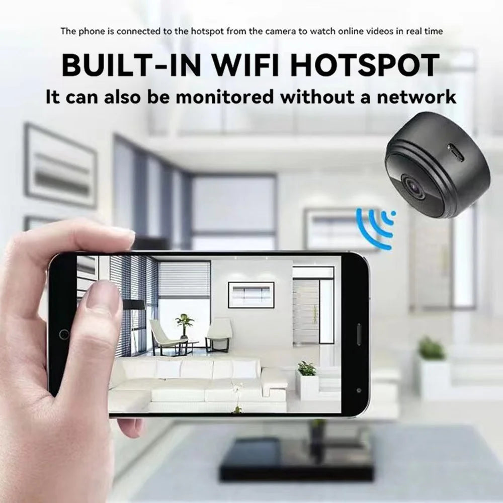 A9 WiFi Remote Monitor Camera 1080P HD Magnetic Network Camera (English Version), without Night Vision - 2
