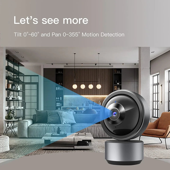 Tuya HD WiFi Camera Home Security Pet Baby Monitor Night Vision Two-Way Audio Function - US Plug - 2