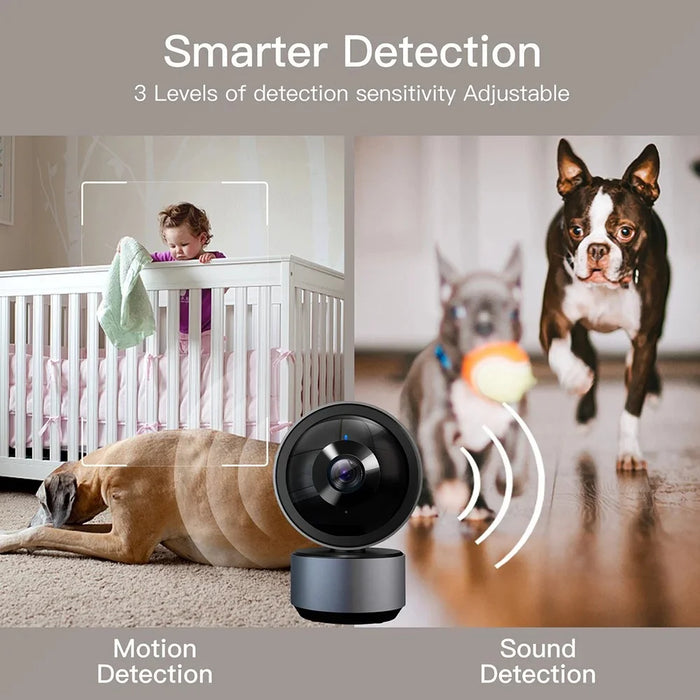 Tuya HD WiFi Camera Home Security Pet Baby Monitor Night Vision Two-Way Audio Function - US Plug - 3