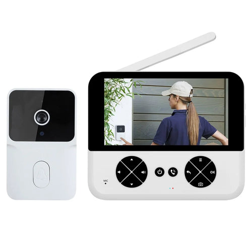 M15 4.3-inch Monitor Electronic Video Viewer Door Bell Voice Intercom Night Vision Camera Smart Doorbell - 1