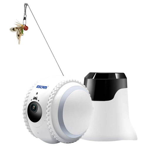ESCAM QF011 2MP Smart Pet Robot Camera Night Version Tumbler Design Cat Dog Tracking Camera - US Plug - 1