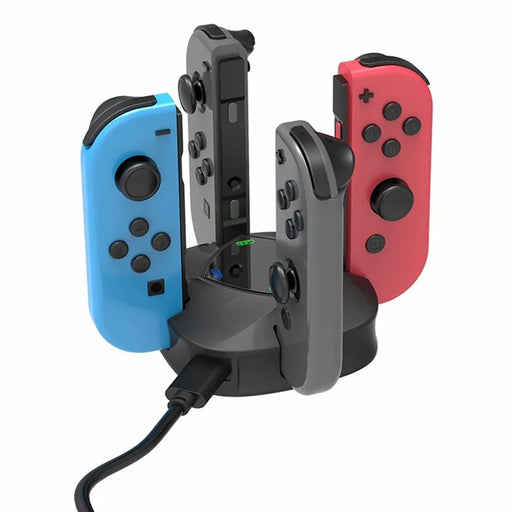 TOPWOLF HS-SW139 For Nintendo Switch / Switch OLED Joy-Con Controllers 4-in-1 Charging Dock Station - 1
