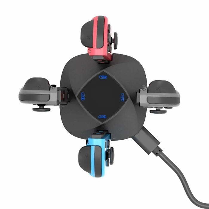TOPWOLF HS-SW139 For Nintendo Switch / Switch OLED Joy-Con Controllers 4-in-1 Charging Dock Station - 5