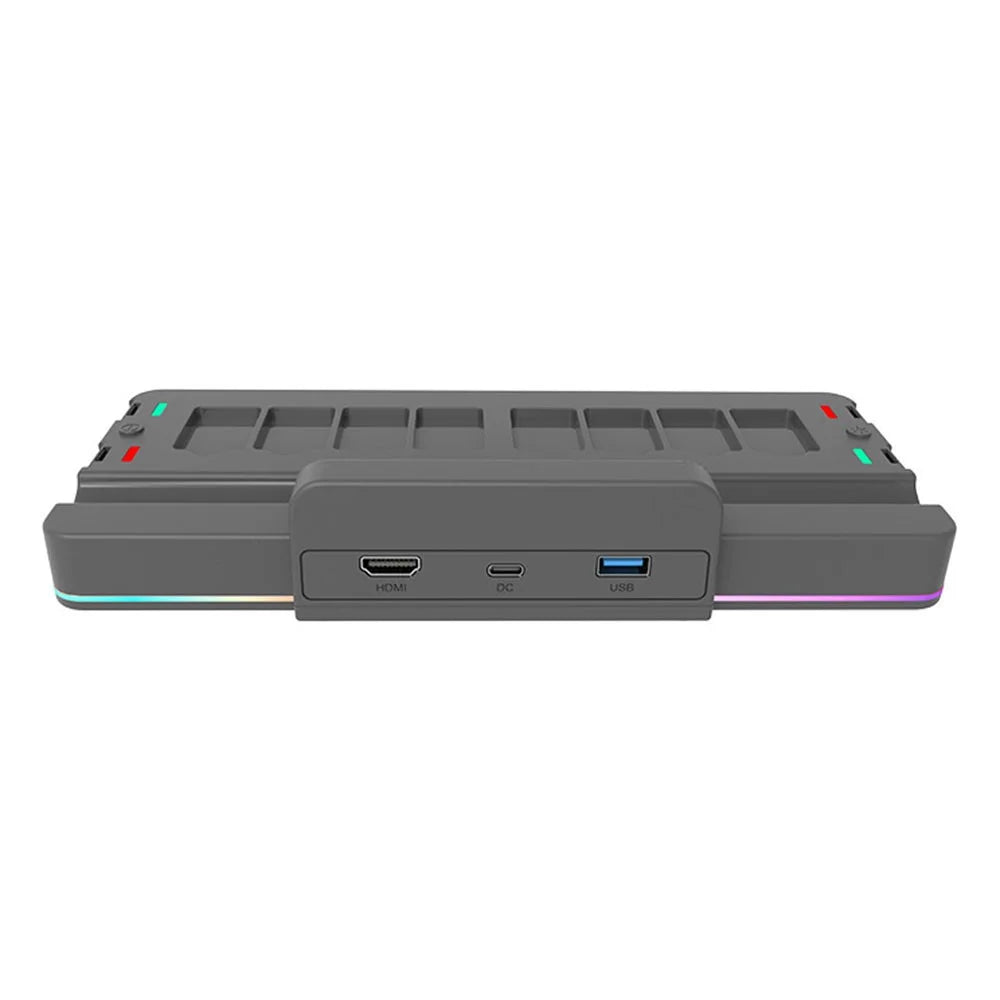 TOPWOLF HS-SW265 For Nintendo Switch / Switch OLED Game Console Charging Base TV Video Converter Game Card Holder - 5
