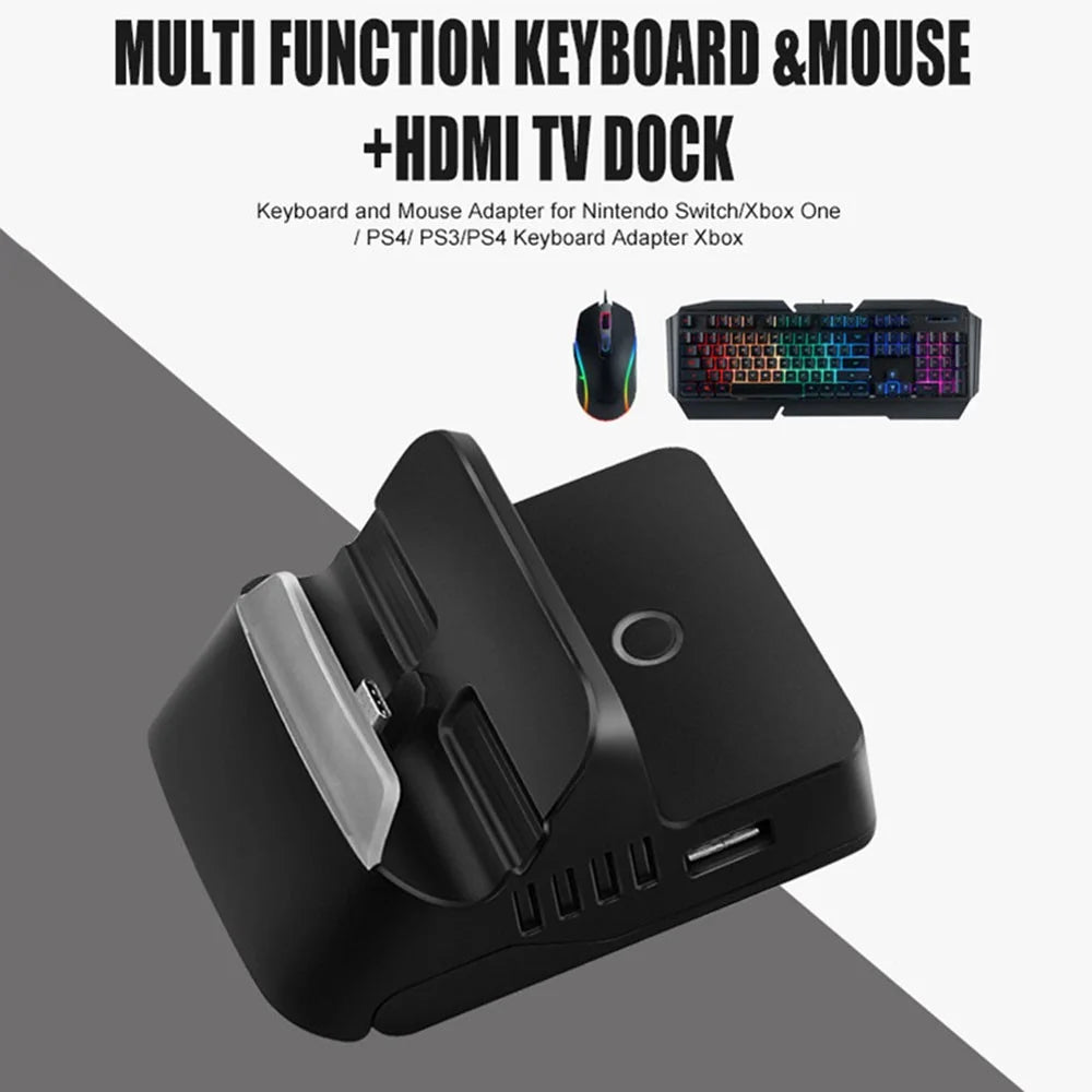 TOPWOLF For Nintendo Switch / Switch OLED Game Console Charging Base TV Screen Projection Video Converter - 3