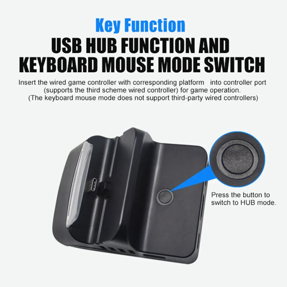 TOPWOLF For Nintendo Switch / Switch OLED Game Console Charging Base TV Screen Projection Video Converter - 4