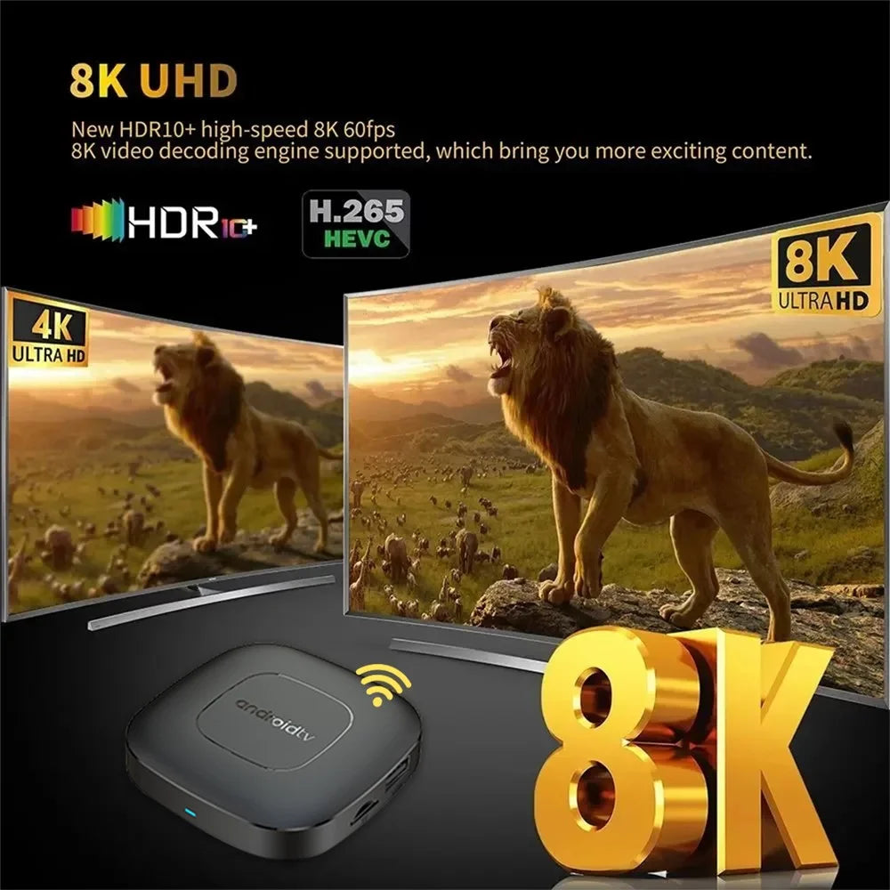 MORTAL T1 2GB+8GB TV Box Android13 Allwinner H313 Dual Band Wifi+Bluetooth-compatible Media Player - 7