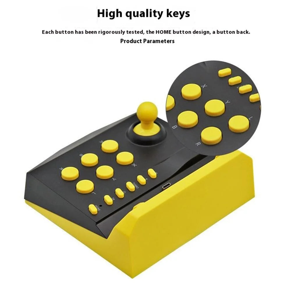 HONSON HS-SM319 Joystick Controller Arcade Game Station for Nintendo Switch - Red - 6