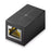 MINDPURE AD043 RJ45 Connector Cat6 Ethernet Cable Adapter Gigabit Network Extender - Black - 1