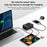 818D Digital Display 3 Type-C + 2 USB 190W High Power Desktop Charger Support Qi Wireless Charging - US Plug - 2