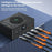 818D Digital Display 3 Type-C + 2 USB 190W High Power Desktop Charger Support Qi Wireless Charging - US Plug - 5