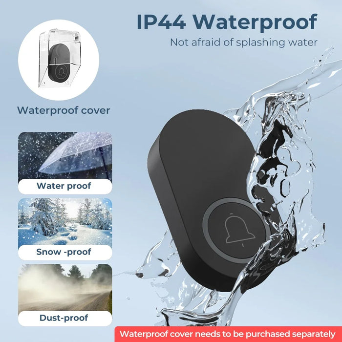 ML008-B-21EU 60 Melodies Wireless Self-Powered Doorbell Ring EU Plug / Black, 2 Transmitter + 1 Receiver - 7