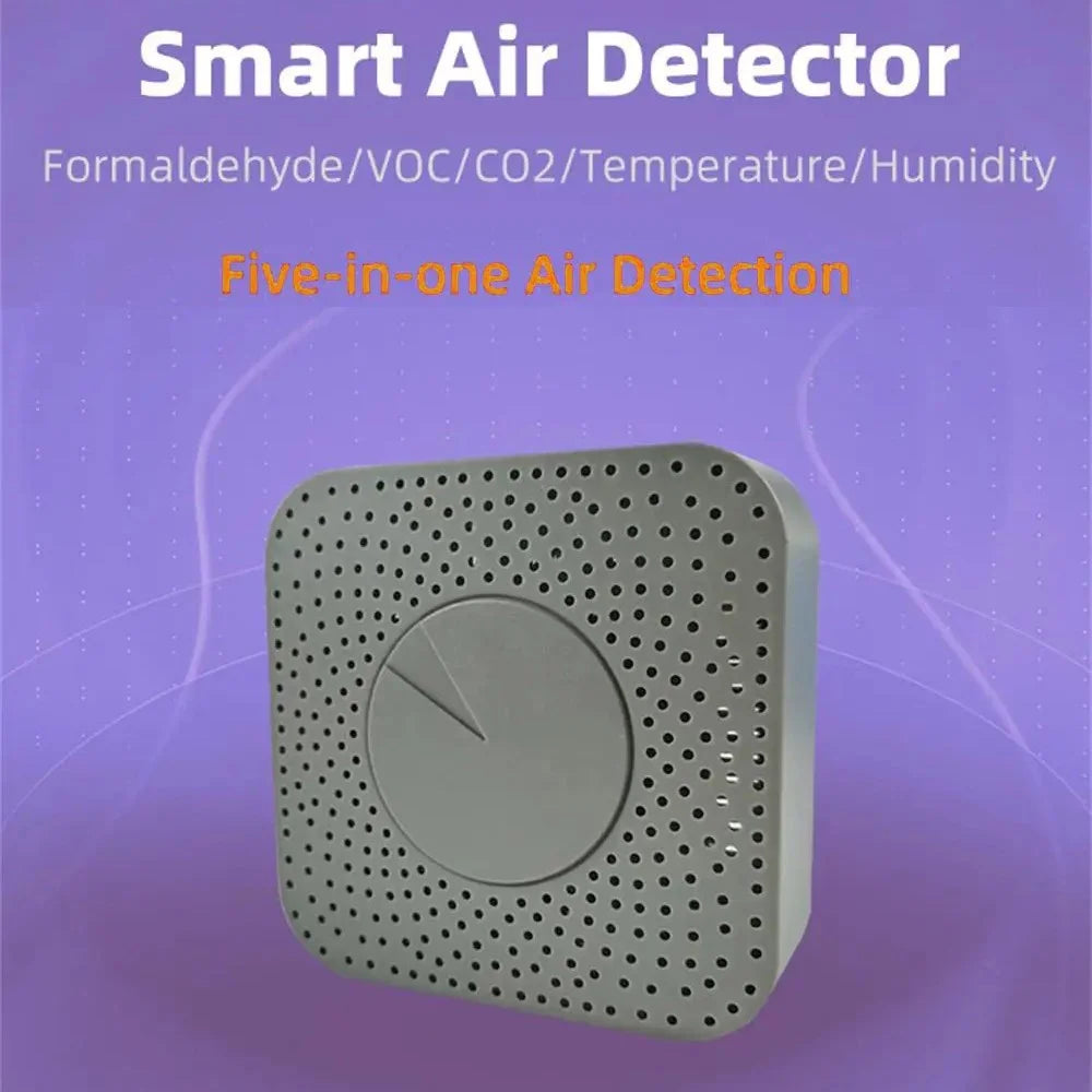 Zigbee Air Box Tuya Smart 5-in-1 Formaldehyde CO2 Temperature Humidity Tester Smart Home Air Monitor - 3