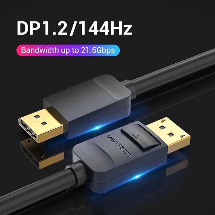 VENTION HACBI 3m 4K / 60Hz DisplayPort Cable Gold-Plated DP to DP Male to Male Wire - 3