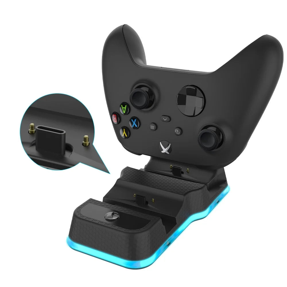 JYS-X129 Dual Charging Station with Dual USB-C Ports & LED Indicator for Xbox X/S - 2