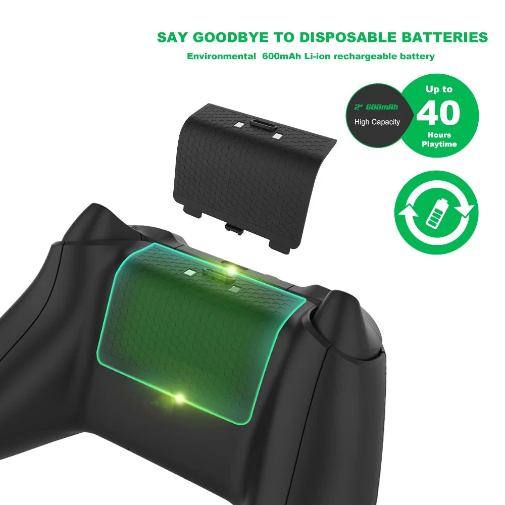 JYS-X129 Dual Charging Station with Dual USB-C Ports & LED Indicator for Xbox X/S - 3