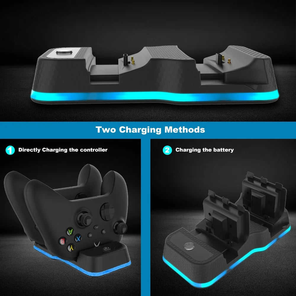 JYS-X129 Dual Charging Station with Dual USB-C Ports & LED Indicator for Xbox X/S - 5