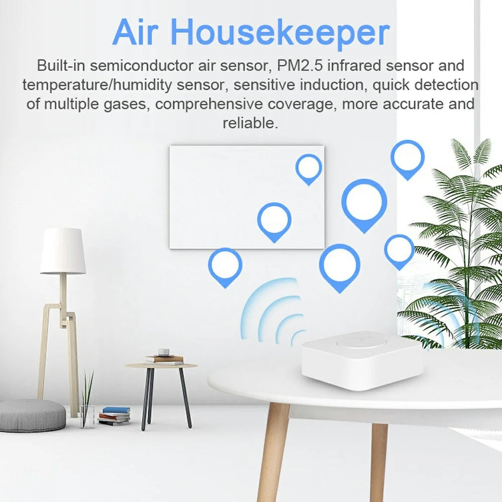 6-in-1 Tuya WiFi Air Quality Detector PM2.5 / Formaldehyde / VOC / CO2 / Temperature / Humidity Tester - 5