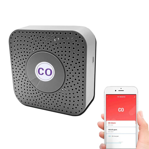 Tuya Smart WiFi Carbon Monoxide Detector 80dB Alarm Home Security CO Sensor - 1