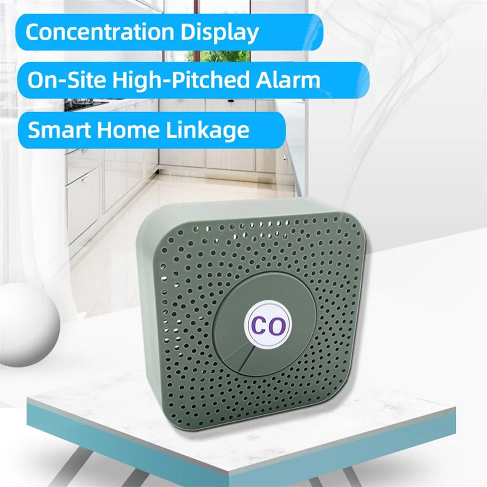 Tuya Smart WiFi Carbon Monoxide Detector 80dB Alarm Home Security CO Sensor - 7