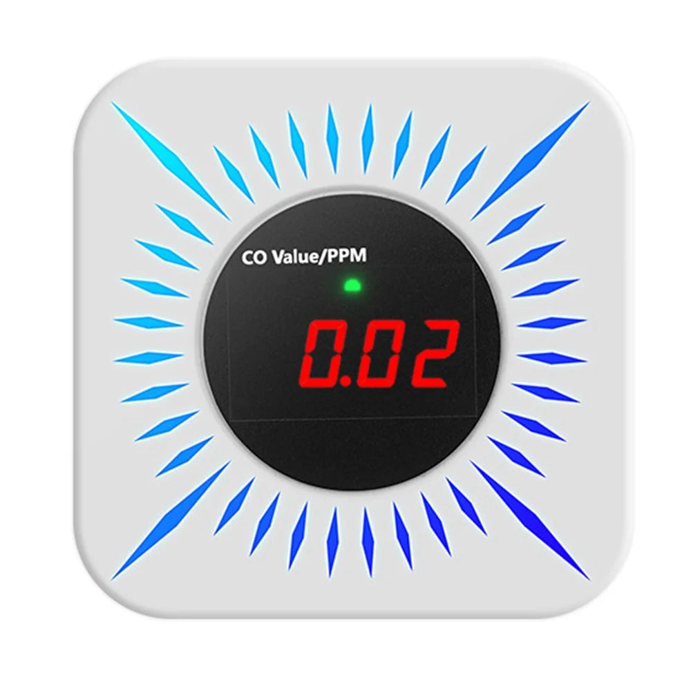 Tuya Smart Zigbee Gas and Carbon Monoxide Detector 80dB Alarm CO Level Sensor - 1