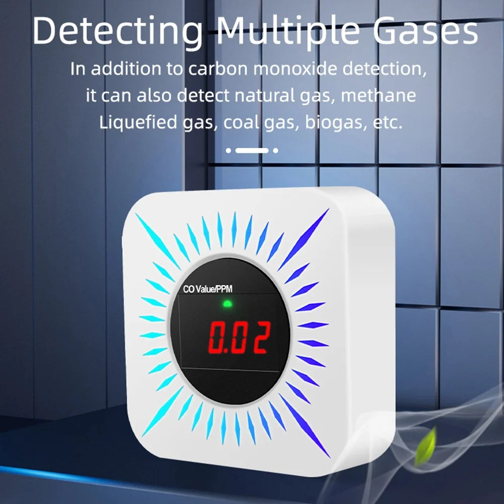 Tuya Smart Zigbee Gas and Carbon Monoxide Detector 80dB Alarm CO Level Sensor - 7