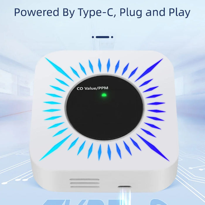 Tuya Smart WiFi Gas and Carbon Monoxide Detector 80dB Alarm CO Level Sensor - 7