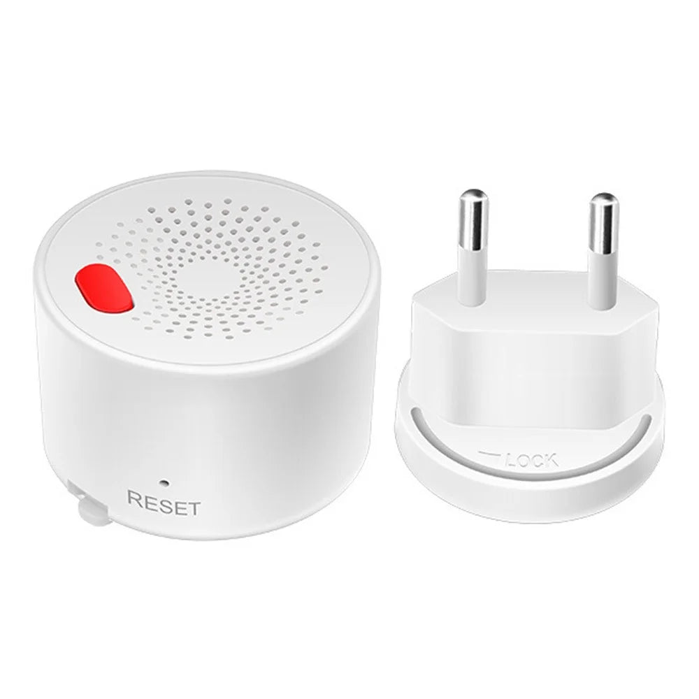 Zigbee Smart Gas Detector Real-Time Monitoring App Control 70dB Alarm Natural Gas Leak Sensor - EU Plug - 1