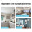 Zigbee Smart Gas Detector Real-Time Monitoring App Control 70dB Alarm Natural Gas Leak Sensor - EU Plug - 7