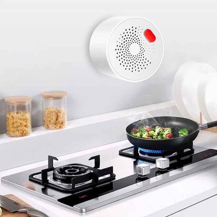 Tuya Smart WiFi + Bluetooth-compatible Dual Mode Gas Detector 70dB Natural Gas Leak Alarm - US Plug - 2