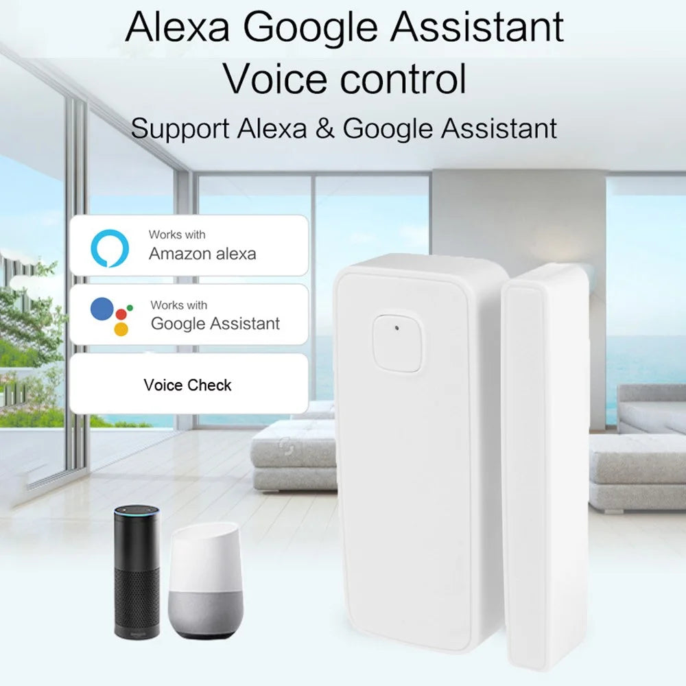 Tuya Smart Zigbee Vibration Sensor Door Magnetic Two-In-One Smart Home Vibration Sensor - 3