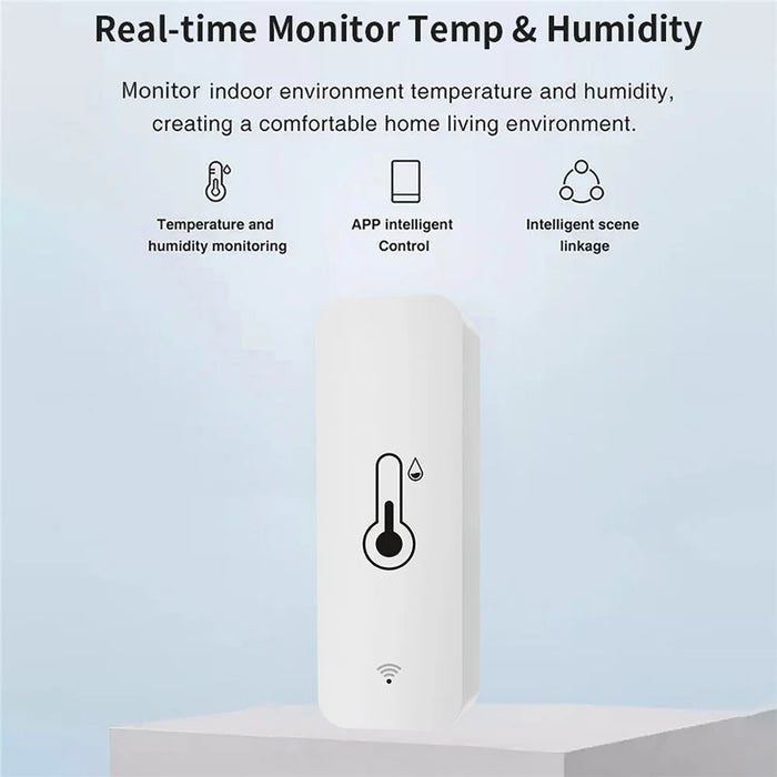 Tuya WiFi Smart Temperature Humidity Sensor Battery Powered Zigbee Smart Home Device - 2