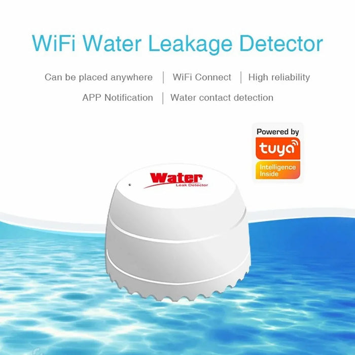 Tuya WiFi Water Leak Detector Flood Sensor Remote Monitoring Flood Alert Overflow Security Alarm - 3
