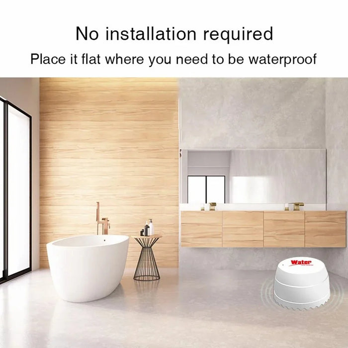 Tuya WiFi Water Leak Detector Flood Sensor Remote Monitoring Flood Alert Overflow Security Alarm - 4