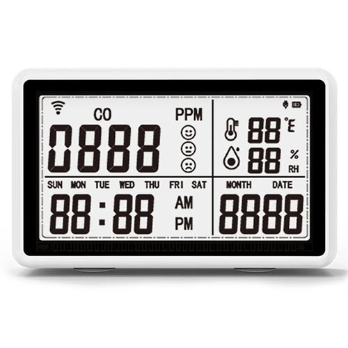 Tuya WiFi 3-in-1 Carbon Monoxide Temperature Humidity Detector CO Alarm Device - 1