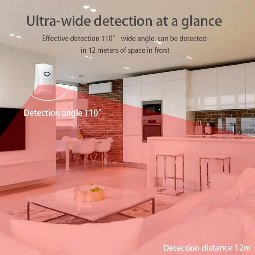 Tuya WiFi Motion Detector 25kg Pet Immune Sensor PIR Infrared Detector APP Remote Control Smart Home Security Alarm - 4