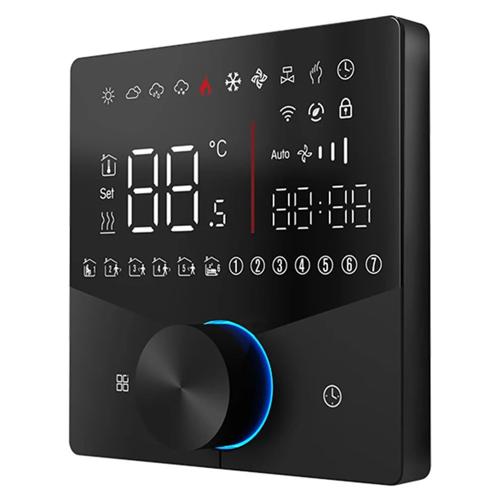 BHT-009GALW Tuya APP Control WiFi Smart Heating Thermostat LCD Display Weekly Programmable Digital Temperature Controller - Black - 1