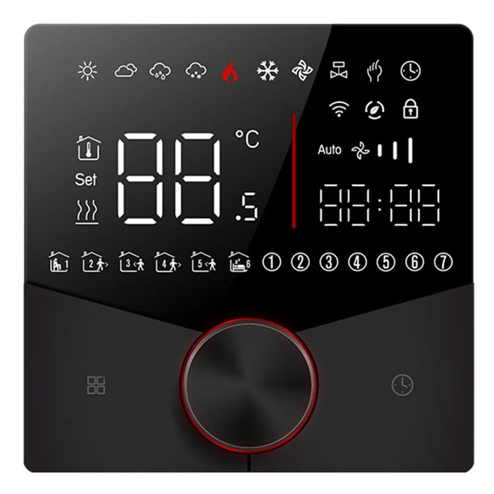 BHT-009GALW Tuya APP Control WiFi Smart Heating Thermostat LCD Display Weekly Programmable Digital Temperature Controller - Black - 2