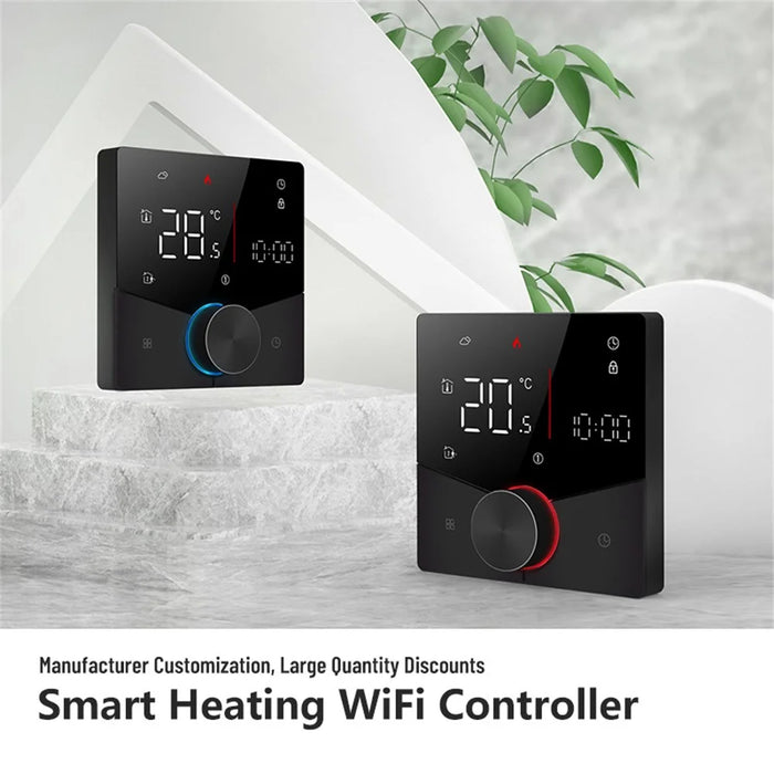 BHT-009GALW Tuya APP Control WiFi Smart Heating Thermostat LCD Display Weekly Programmable Digital Temperature Controller - Black - 4