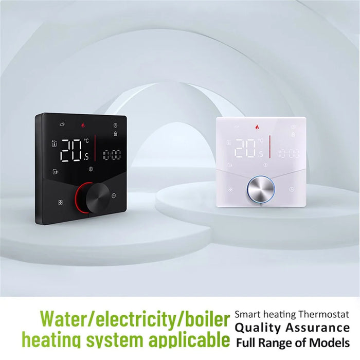 BHT-009GALW Tuya APP Control WiFi Smart Heating Thermostat LCD Display Weekly Programmable Digital Temperature Controller - Black - 5